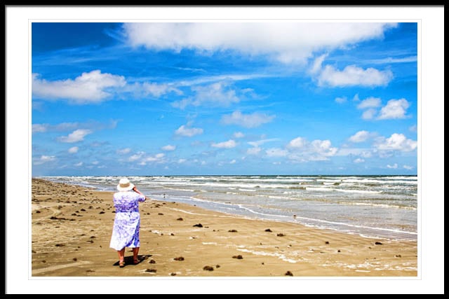 Lady on Surfside Beach Lady on Surfside Beach