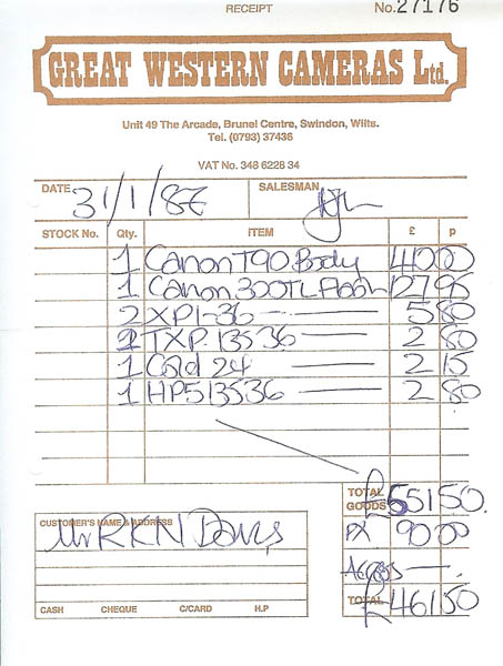 T90 Receipt 1 T90 Receipt 1