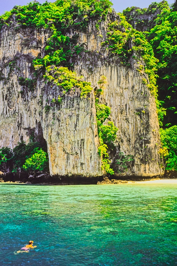 Snorkeling Snorkeling off Koh Phi Phi Ley, Thailand