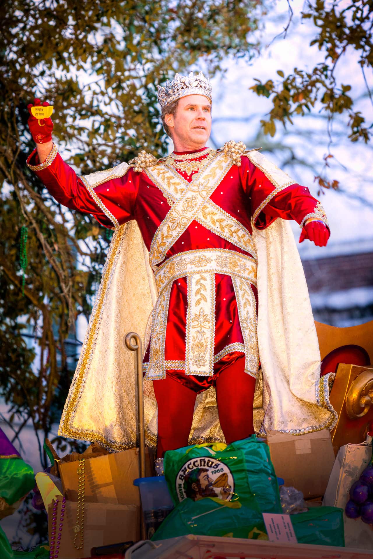 Daily Photo Will Ferrell, King of Bacchus 2012 Richard Davis